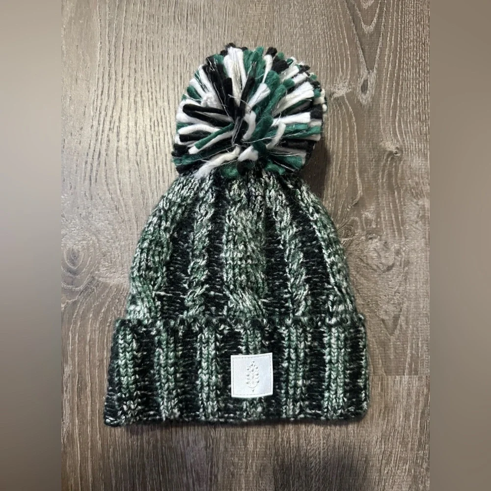 NWT Free People Movement Pow Party Reflective Beanie in Red/Bl Combo & Green/Blk